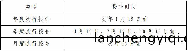 執行報(bao)告(gao)提(ti)交時間
